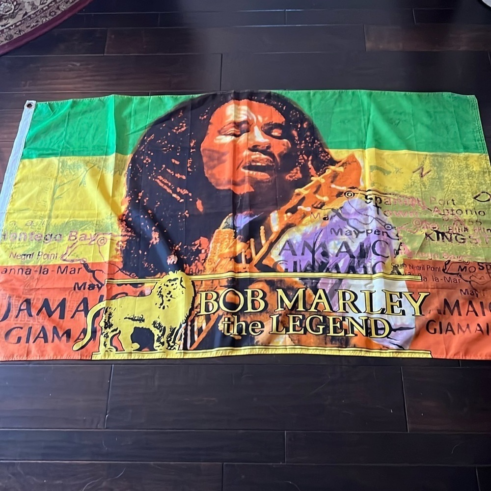 Bob Marley large flag vintage